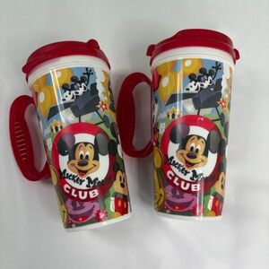 Disney Mickey Mouse Club Travel Mug Set - Red, Yellow, and Black